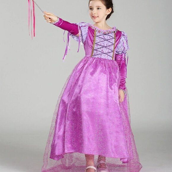 Kid Girl Sofia First Princess Long Dress up Costume Cosplay Gown Hallowe… - Picture 10 of 13
